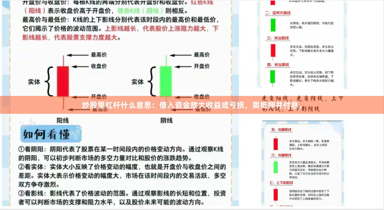 炒股里杠杆什么意思：借入资金放大收益或亏损，需抵押并付息。